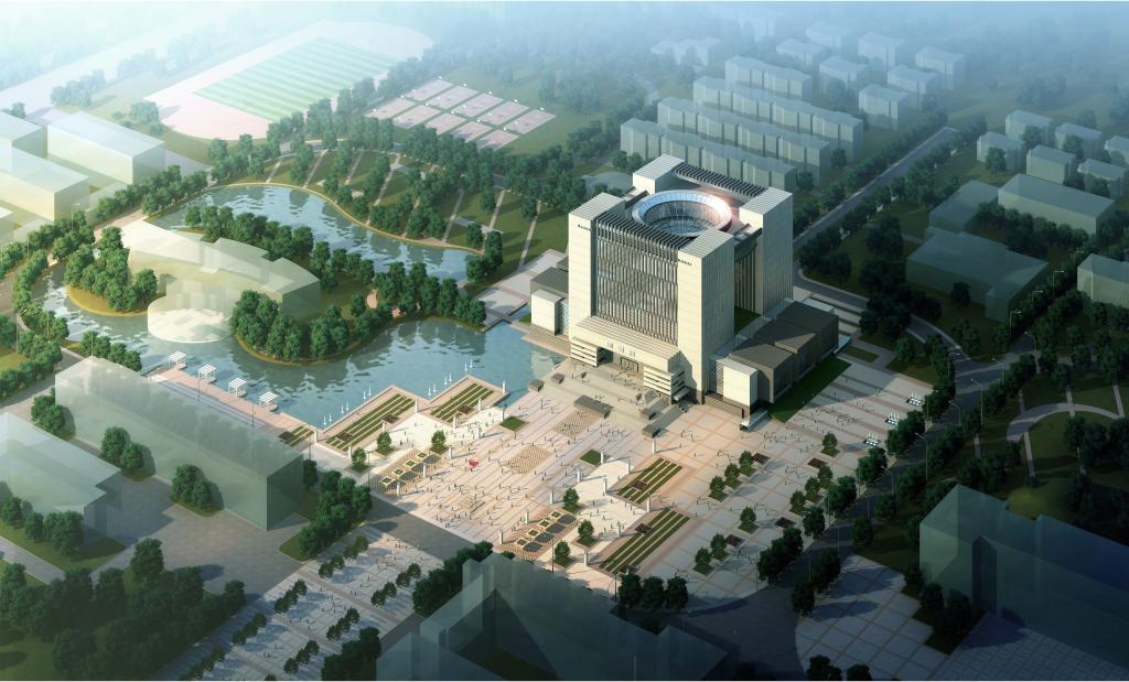 图书馆鸟瞰图